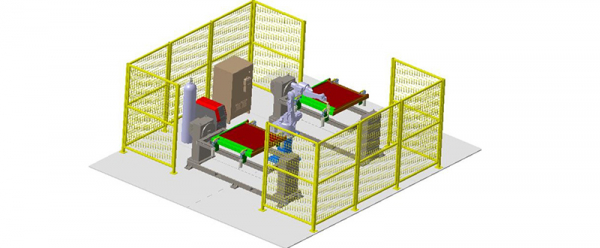 Robot welding workstation